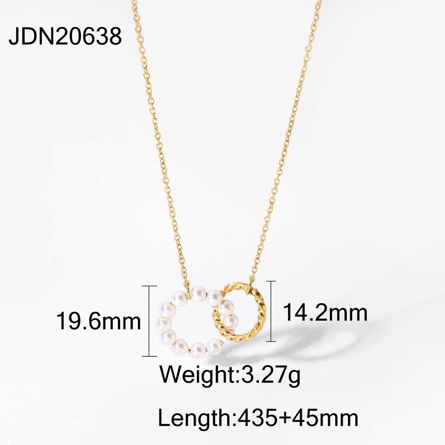 Twelve Birthstone Pearl Necklace Choker Stainless Steel Jewelry Light Luxury High-End Clavicle Chain Accessory