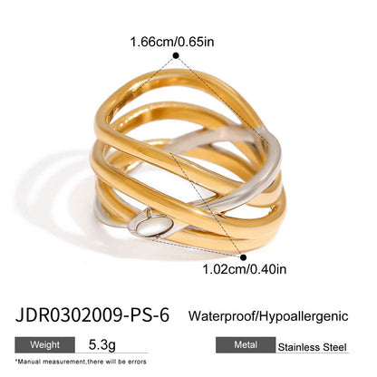 Original Design Jewelry Stainless Steel Snake Ring Titanium Steel Non-Fading Jewelry High-End Feel Ring