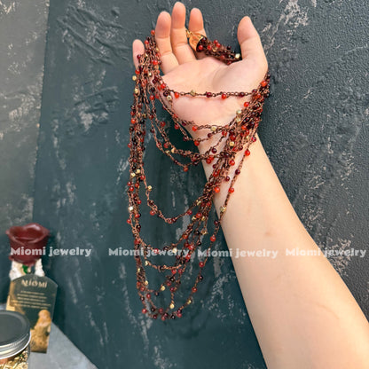 Red gothic choker necklace （soft）
