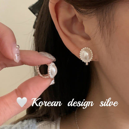 High-End Style Niche Silver Jewelry S925 Sterling Silver Personalized Pearl Jewelry Versatile Combination Set