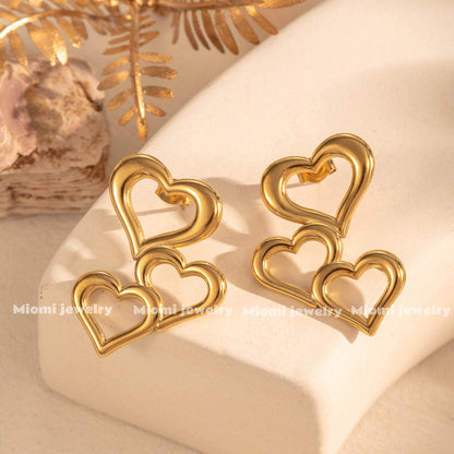 18k gold plated earring