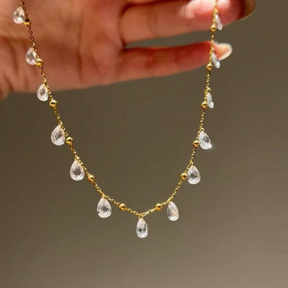 Pure Silver S925 Galaxy Sparkling Full Diamond Necklace Elegant Versatile Collarbone Chain Jewelry High-end Dazzling Pendant Flowing Light