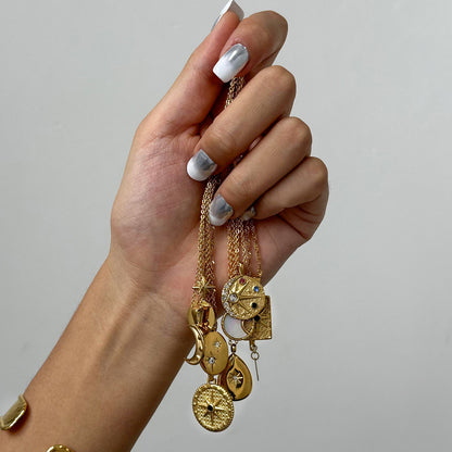 Jewelry Stainless Steel Eight-Pointed Star Zircon Necklace Pendant High-End Clavicle Chain Titanium Steel Necklace