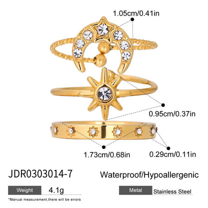 Titanium Steel Ring Vintage Light Luxury Ring Stainless Steel Jewelry for Women High-end Jewelry Non-fading Ring