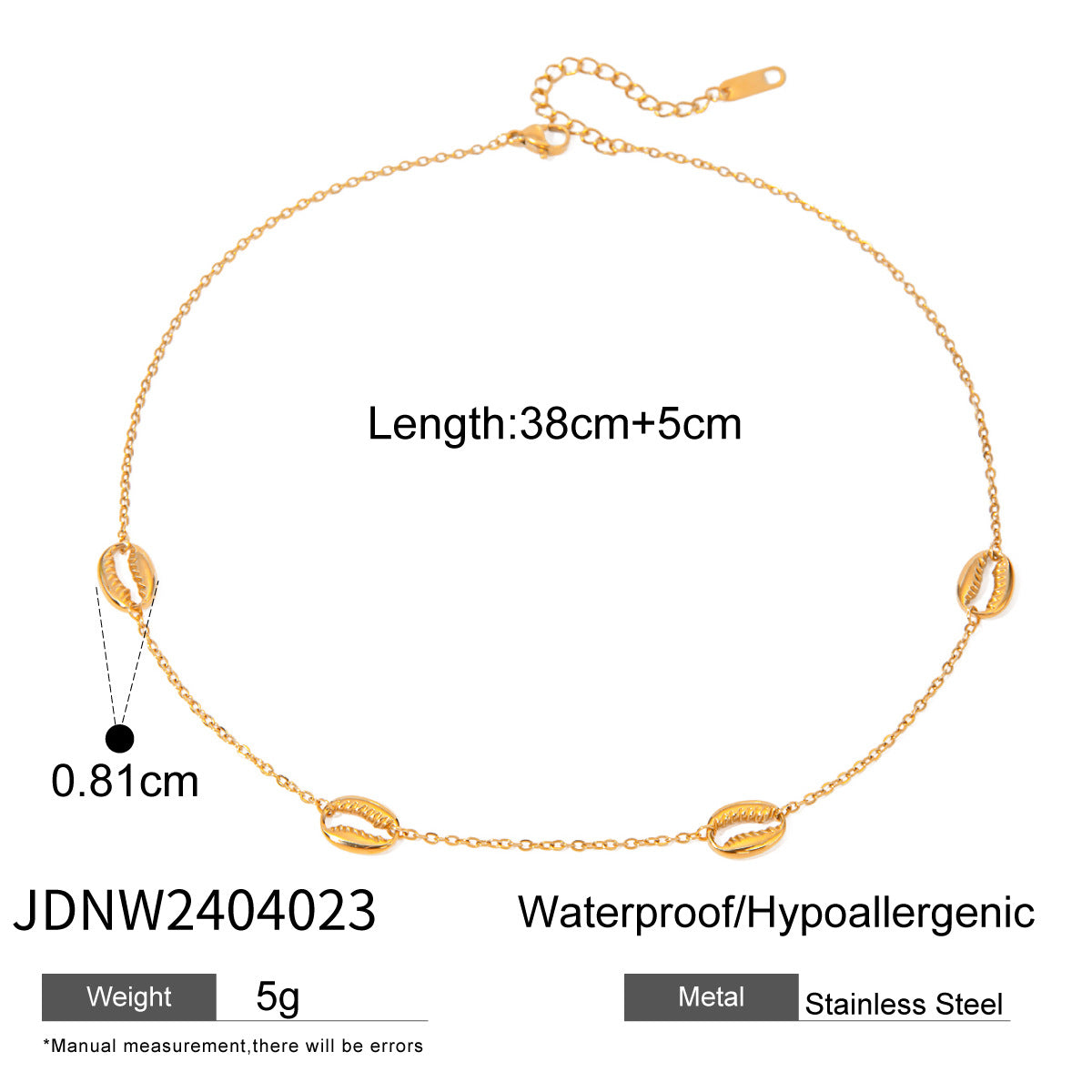 Starfish Titanium Steel Necklace Light Luxury High-end Clavicle Chain Stainless Steel Jewelry Non-fading Hot Item