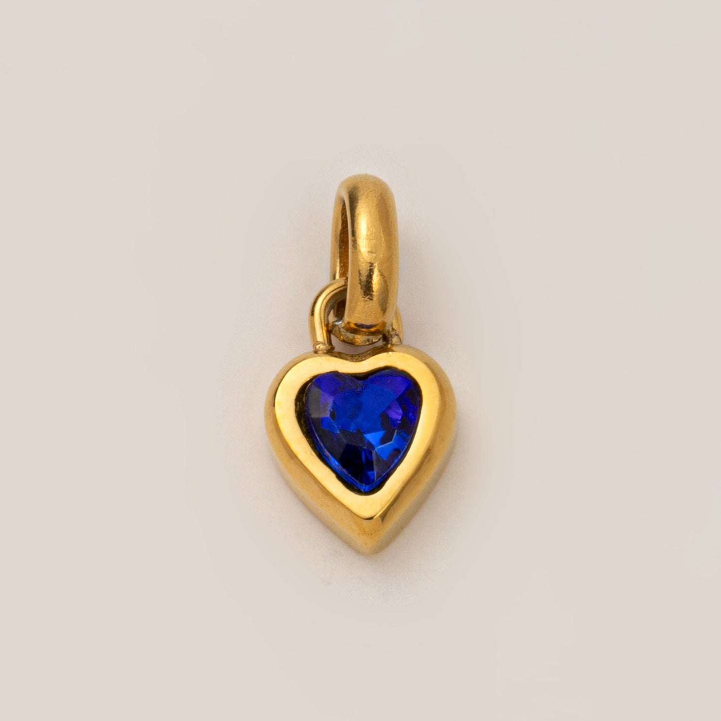 DIY Titanium Steel Heart-shaped Twelve Birthstone DIY Pendant Necklace Letter Name Family Gift Heart-shaped Accessories Pendant