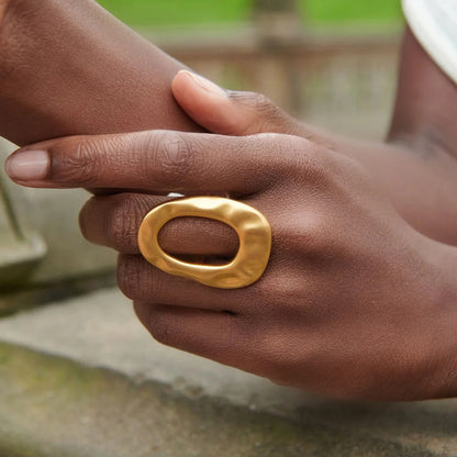 Geometric Ring Titanium Steel Non-Fading Jewelry Light Luxury High-End Feel Ring Hot-Selling Stainless Steel Jewelry for Women