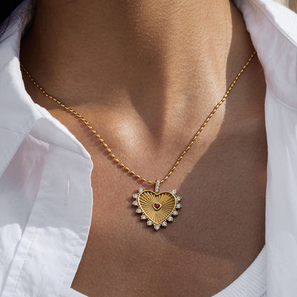 Heart Titanium Steel Necklace Accessories for Women, Non-Fading Jewelry, High-End Stainless Steel Light Luxury Accessories