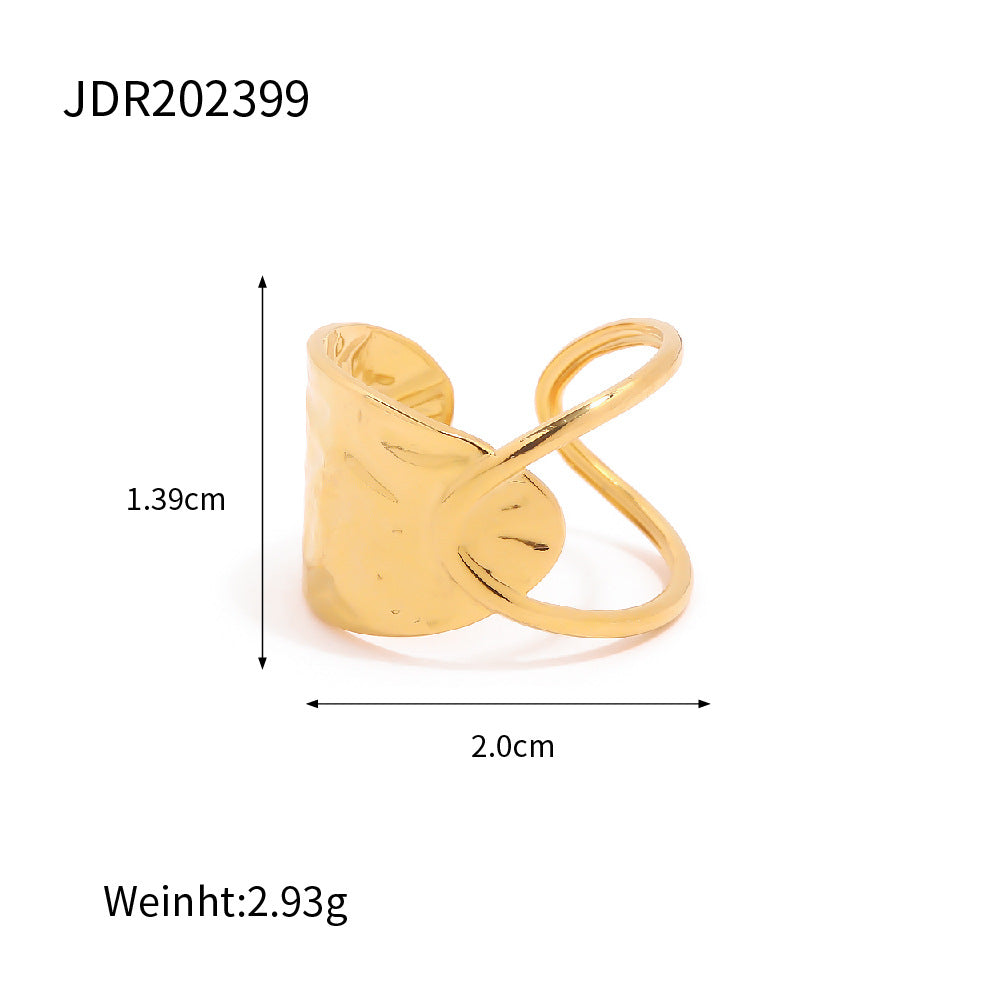 Jewelry Stainless Steel Pearl Ring Titanium Steel Non-Fading Jewelry Niche Design Ring