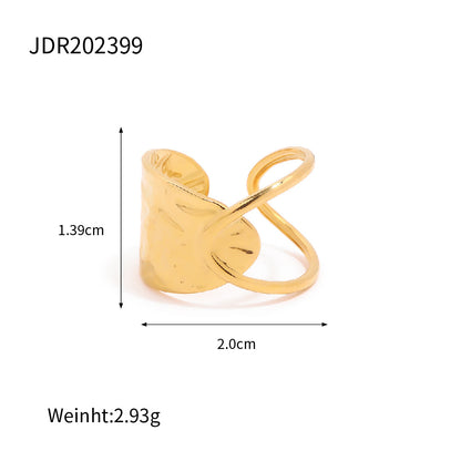 Jewelry Stainless Steel Pearl Ring Titanium Steel Non-Fading Jewelry Niche Design Ring