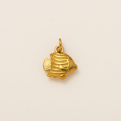 DIY Stainless Steel Starfish Flat Conch Pendant DIY Accessories Furnace Vacuum Electroplating 18K Gold Color Retention