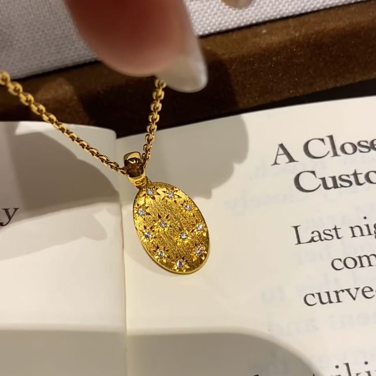 Pure Silver S925 Eight-Pointed Star Brushed Craft Niche Necklace Light Luxury High-End Simple Fashion Daily Versatile