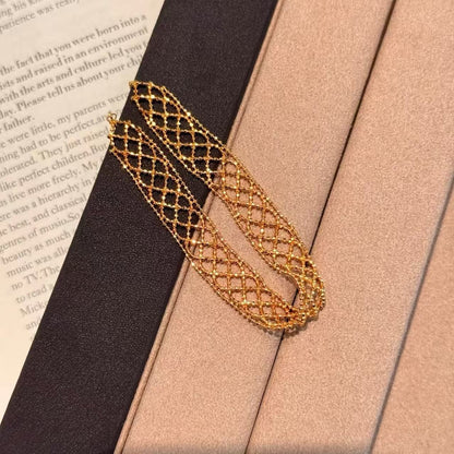 Sterling Silver S925 Lace Edge Bracelet Fashionable Fresh Elegant Exquisite Bracelet Niche Design High-end Light Luxury