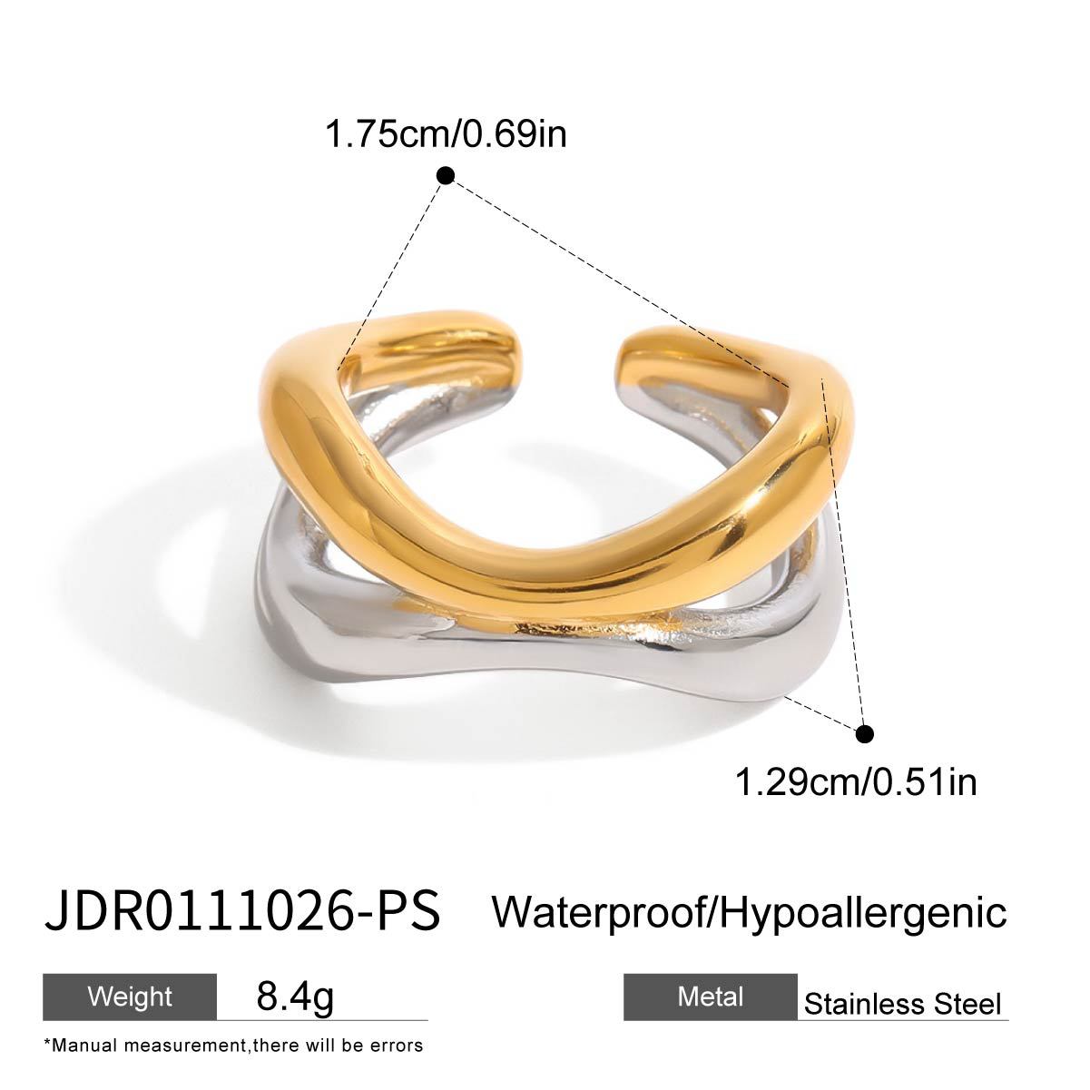 Jewelry Stainless Steel Pearl Ring Titanium Steel Non-Fading Jewelry Niche Design Ring