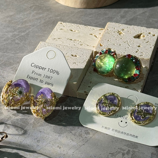Fairy witch whimsical vintage earrings