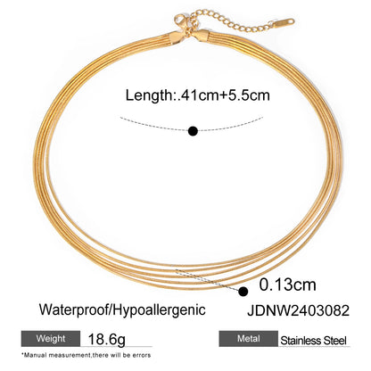 Starfish Titanium Steel Necklace Light Luxury High-end Clavicle Chain Stainless Steel Jewelry Non-fading Hot Item