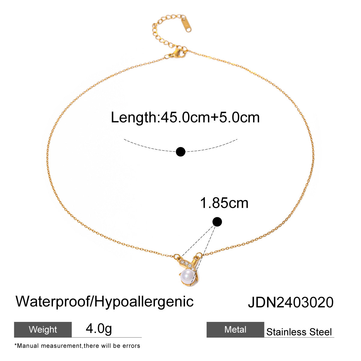 Titanium Steel Four-Leaf Clover Necklace Simple High-End Clavicle Chain Titanium Steel Choker Popular Jewelry for Women