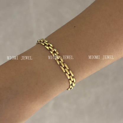 2025 New Stainless Steel Bracelet Hot-Selling Luxury High-End Micro-Paved Zirconia High-Grade Women's Bracelet