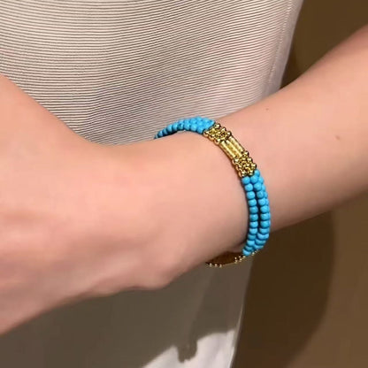 Pure Silver S925 New Chinese Style Magnetic Blue Pine Multi-Way Necklace Niche Design Light Luxury High-End Versatile Collarbone Chain