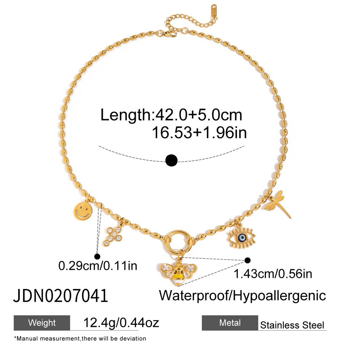 Titanium Steel Necklace with Unique Design, Sweater Chain, Light Luxury, High-End Feel, Stainless Steel Autumn Winter Accessories