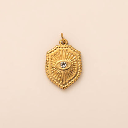 DIY Stainless Steel Mini Elephant Lotus Heart Single Pendant Necklace Furnace Vacuum Electroplating 18K Gold Color Retention
