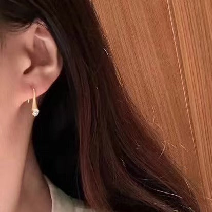 Italian Vintage Style Pure Silver S925 Real Gold Plated High Carbon Diamond Brushed Craft Perfume Bottle Earrings Ear Hooks