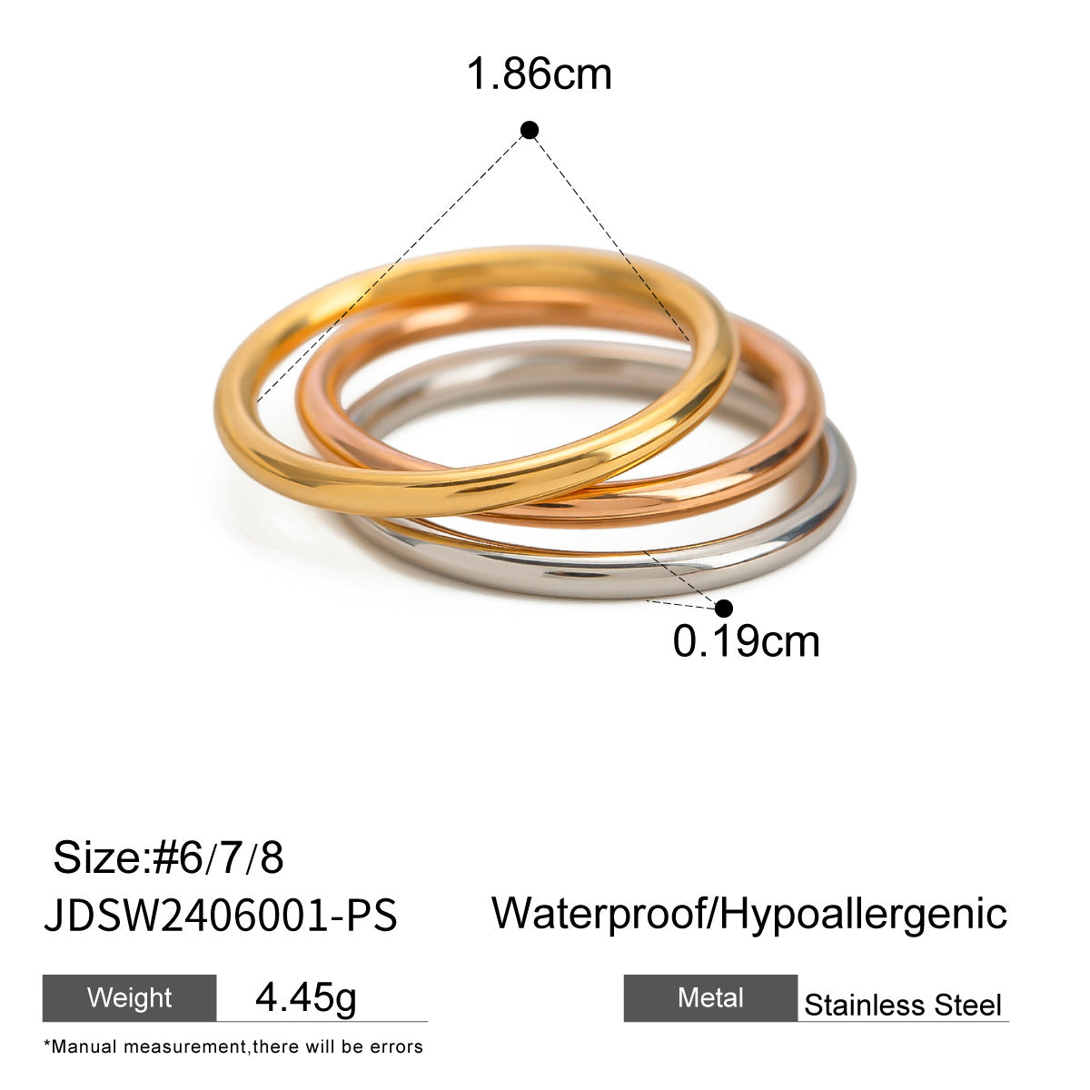 Stainless Steel Flower Ring High-End Ins Style Ring Jewelry Titanium Steel Exaggerated Rings