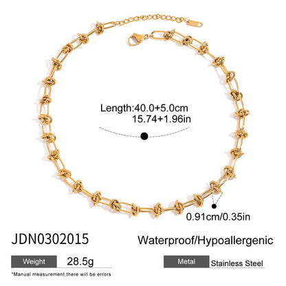 Titanium Steel Necklace Light Luxury High-end Heart Collarbone Chain Popular Jewelry Stainless Steel Choker