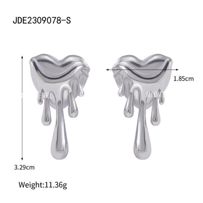 Jieding Stainless Steel Heart Zircon Bracelet Light Luxury High-end Titanium Steel Bangle Non-fading Women's Jewelry