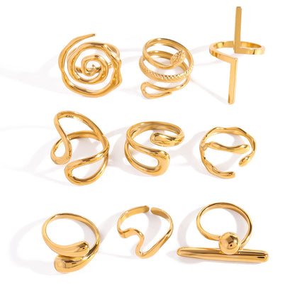 Ring Niche High-End Feel Hand Jewelry Titanium Steel Non-Fading Accessories Stainless Steel Jewelry Rings