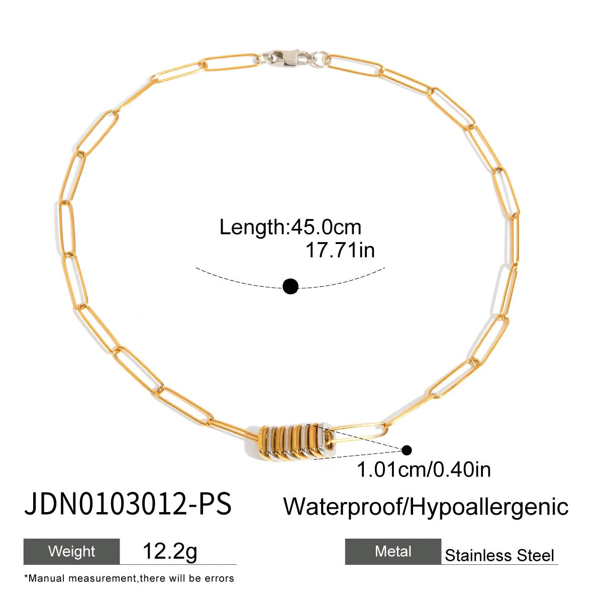 Punk Jewelry Titanium Steel Necklace Light Luxury Niche Collarbone Chain Halter Accessories Stainless Steel Bracelet