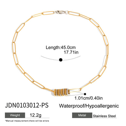 Punk Jewelry Titanium Steel Necklace Light Luxury Niche Collarbone Chain Halter Accessories Stainless Steel Bracelet