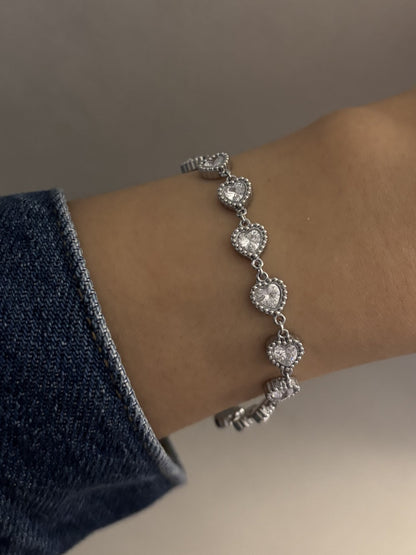 2025 New Stainless Steel Bracelet Hot-Selling Luxury High-End Micro-Paved Zirconia High-Grade Women's Bracelet