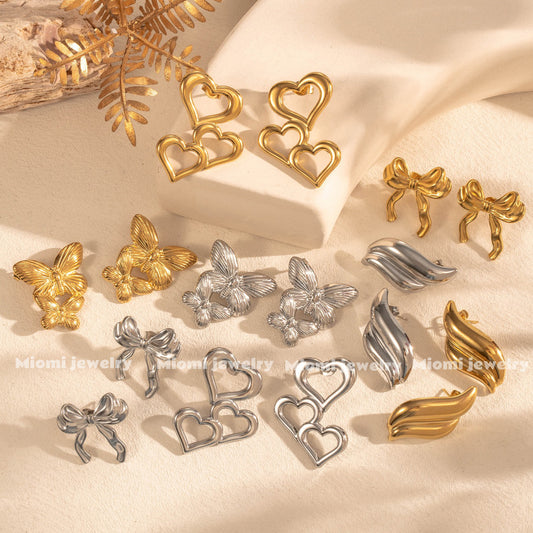 18k gold plated earring