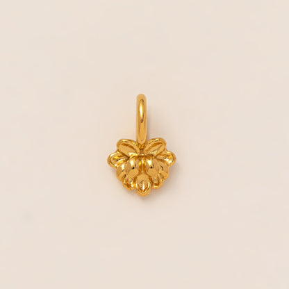 DIY Stainless Steel Mini Elephant Lotus Heart Single Pendant Necklace Furnace Vacuum Electroplating 18K Gold Color Retention
