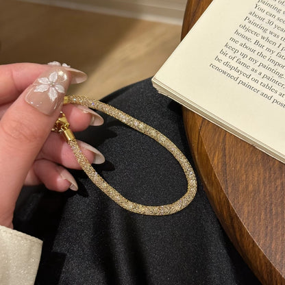 Italian Imported Craft Money Bag Mesh Bracelet Simple Niche Design Light Luxury High-End Feel Elegant Hand Jewelry