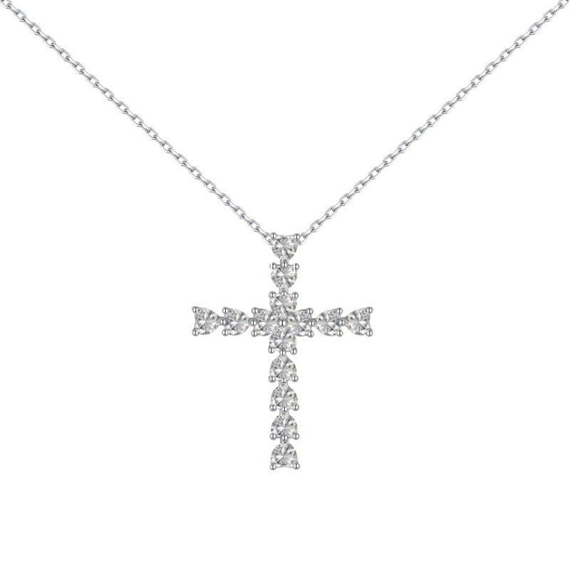 INS Style S925 Sterling Silver Necklace for Women with Zircon Inlay, Personalized Fashion Versatile Women's Collarbone Chain, Direct from Manufacturer