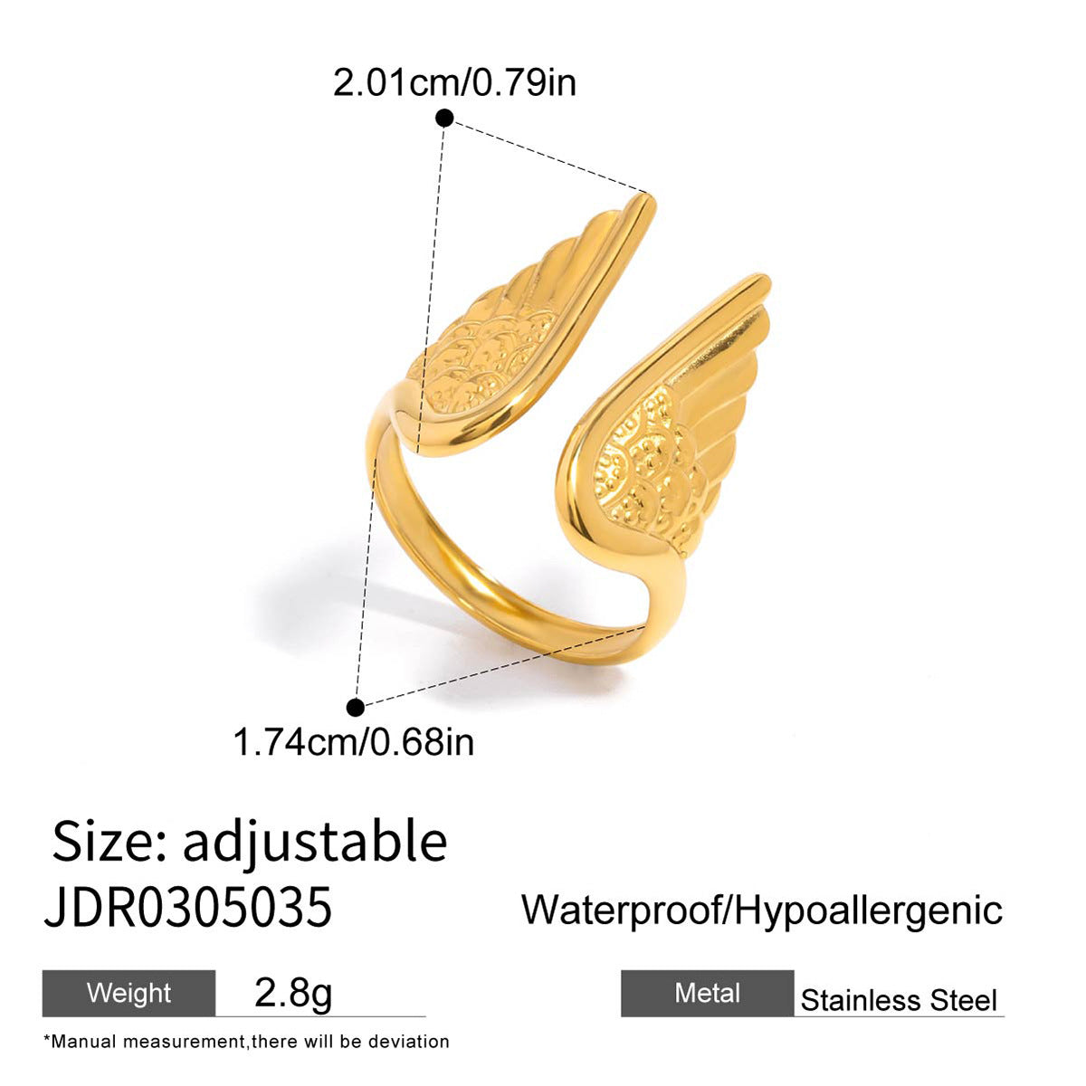 Titanium Steel Ring Vintage Light Luxury Ring Stainless Steel Jewelry for Women High-end Jewelry Non-fading Ring