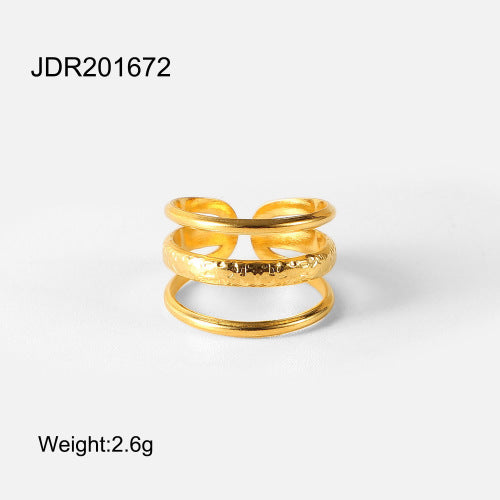 Ring Niche High-End Feel Hand Jewelry Titanium Steel Non-Fading Accessories Stainless Steel Jewelry Rings