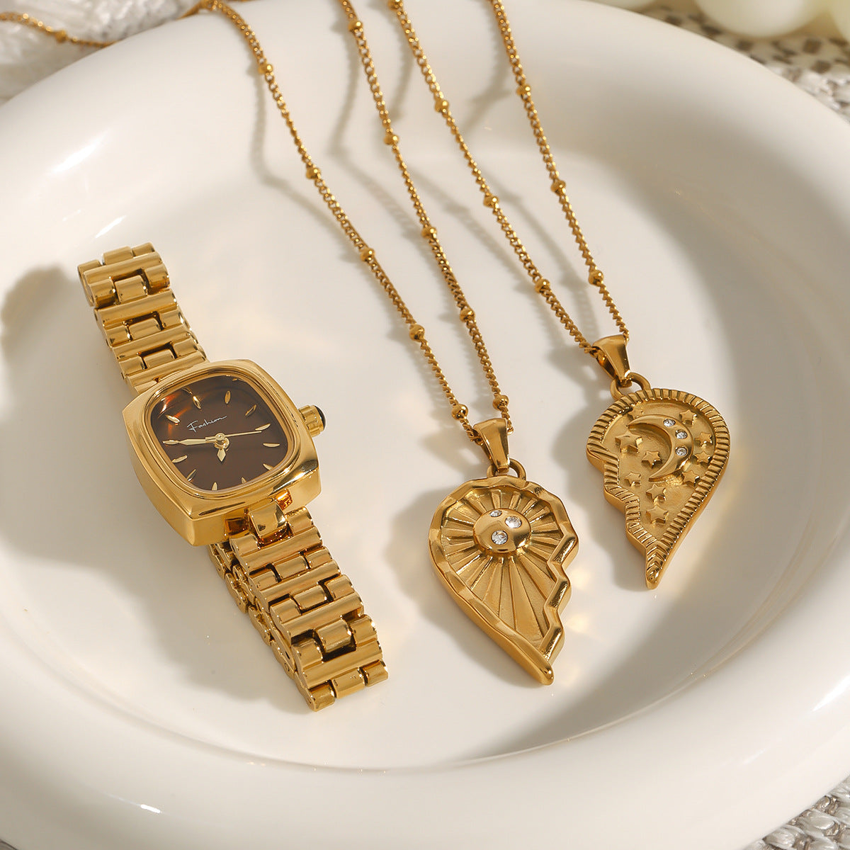 Heart Titanium Steel Necklace Light Luxury High-End Feel Accessories Non-Fading Jewelry Stainless Steel Necklace