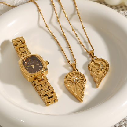 Heart Titanium Steel Necklace Light Luxury High-End Feel Accessories Non-Fading Jewelry Stainless Steel Necklace