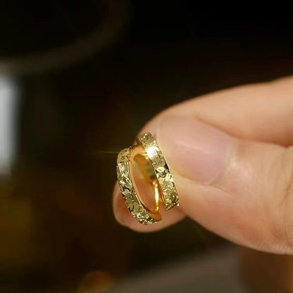 925 Sterling Silver Crushed Ice Earrings Light Luxury Niche Sparkling Simple High-end Sense Hoop Earrings Exquisite Earrings for Women New Style