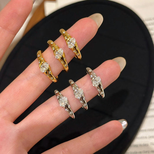 S925 Silver Italian Vintage Style Small Planet Venus Ring Retro Mid-Century High-End Exquisite Light Luxury