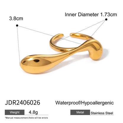 Ring Niche High-End Feel Hand Jewelry Titanium Steel Non-Fading Accessories Stainless Steel Jewelry Rings