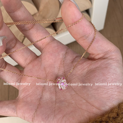 S925 silver （Gold plated）zircon necklace jewelry