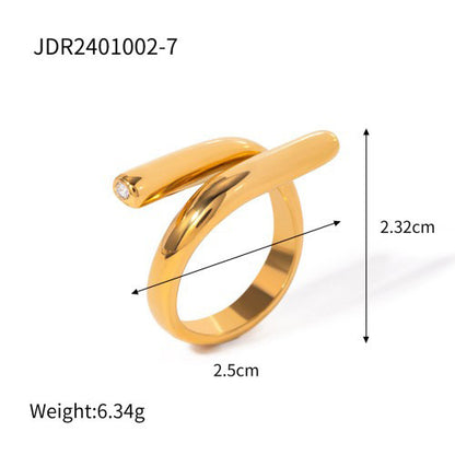Ring Niche High-End Feel Hand Jewelry Titanium Steel Non-Fading Accessories Stainless Steel Jewelry Rings