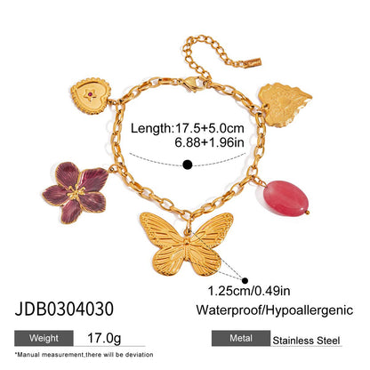 Stainless Steel Necklace Light Luxury High-end Bracelet Titanium Steel Jewelry Hot-selling Accessories for Women Non-fading