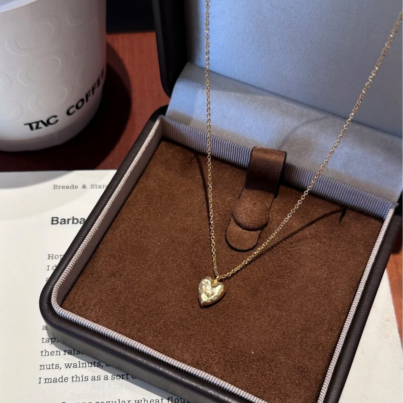 Sterling Silver S925 Summer Ocean Heart Necklace Fashionable Light Luxury Petite Versatile High-end Elegant Collarbone Chain