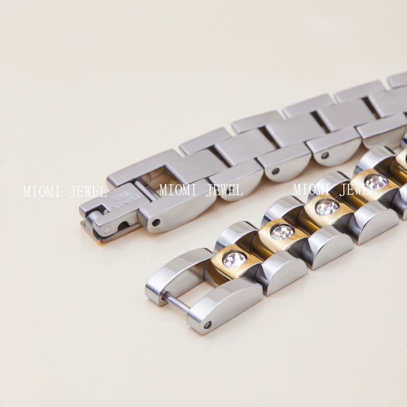 Stainless Steel White Diamond Bracelet Light Luxury High-end Titanium Steel Jewelry Women's Non-fading Jewelry