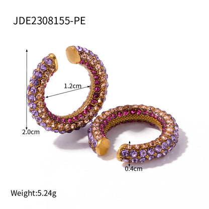 Stainless Steel Pearl Bracelet High-End Ins Light Luxury Earrings Titanium Steel Jewelry Earrings